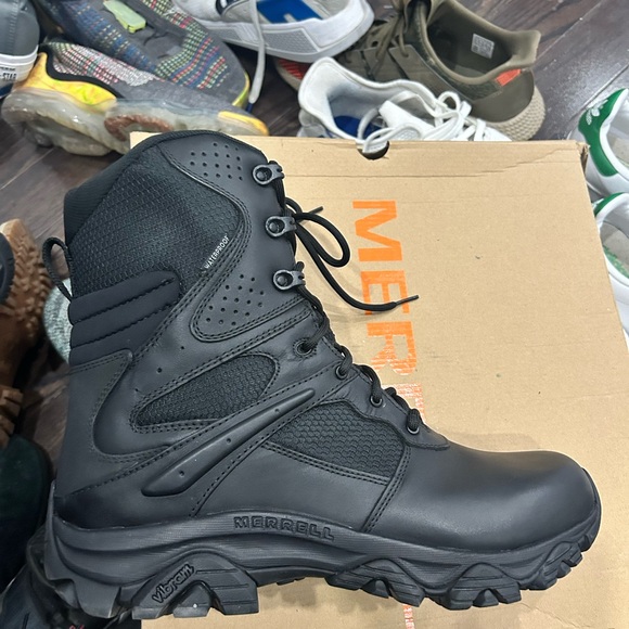 Merrell mens Moab 3 Response 8" Tact Zip Wp Tactical Boot size 12 - Picture 5 of 6